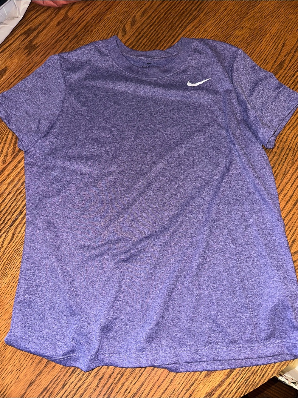 Nike Purple Heather Tee with Black Logo